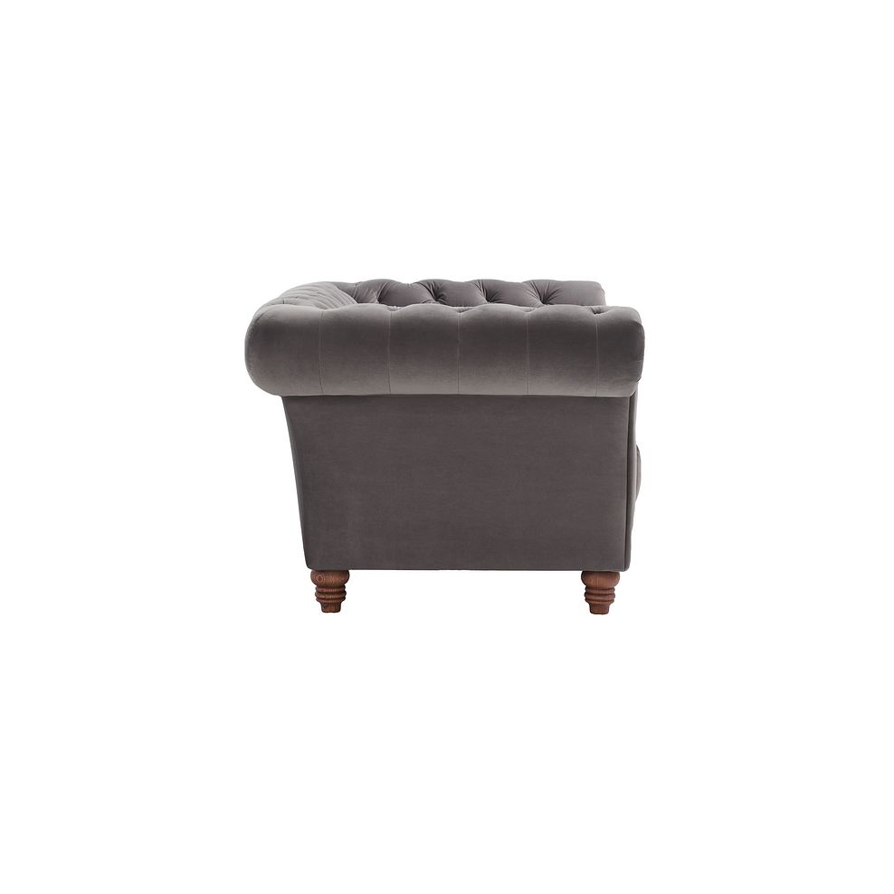 Montgomery 3 Seater Sofa in Grey Velvet 6
