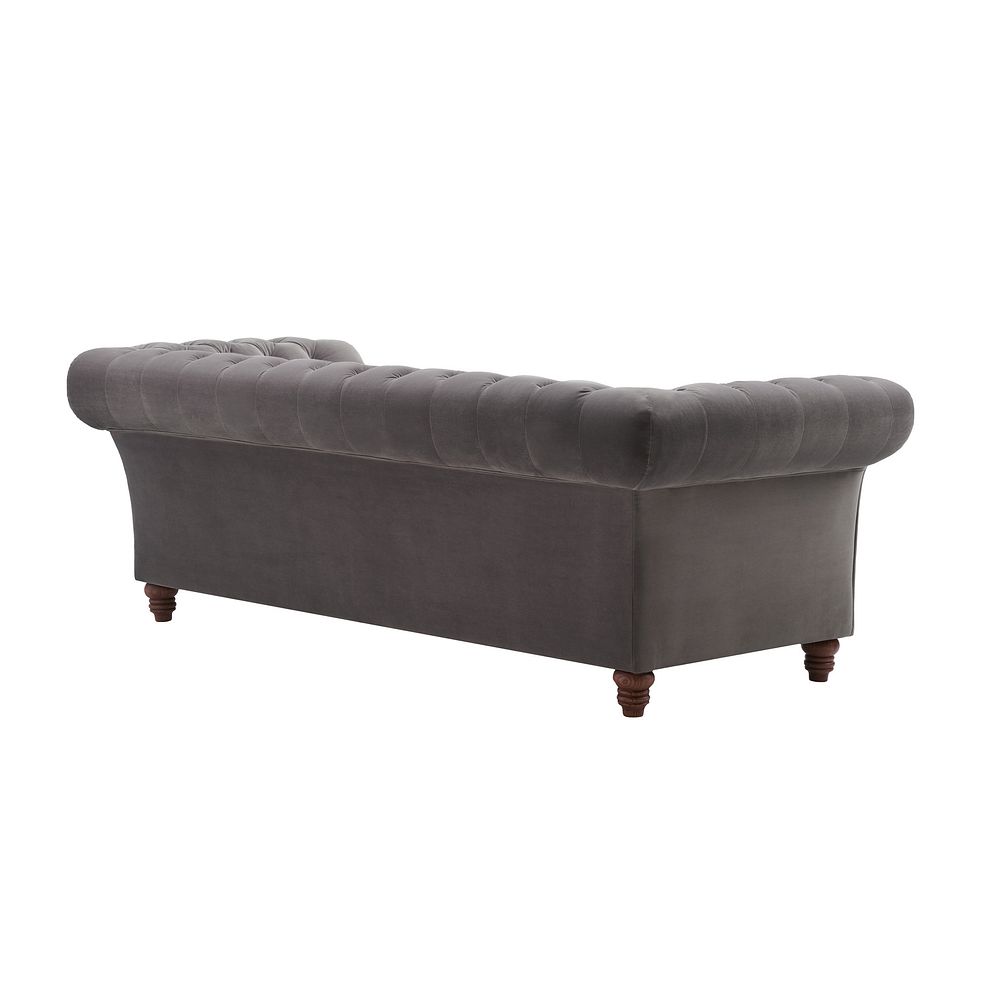 Montgomery 3 Seater Sofa in Grey Velvet Thumbnail 5