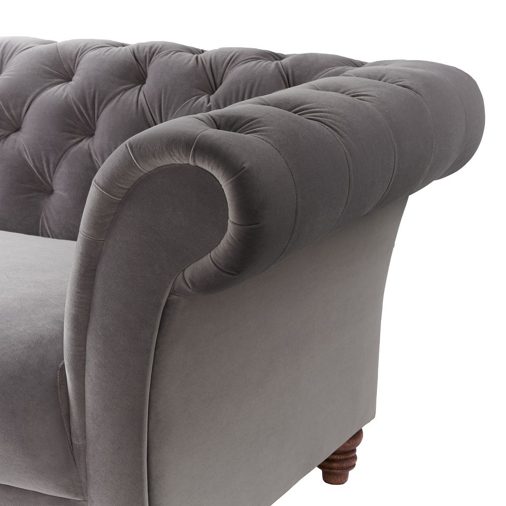 Montgomery 3 Seater Sofa in Grey Velvet 10