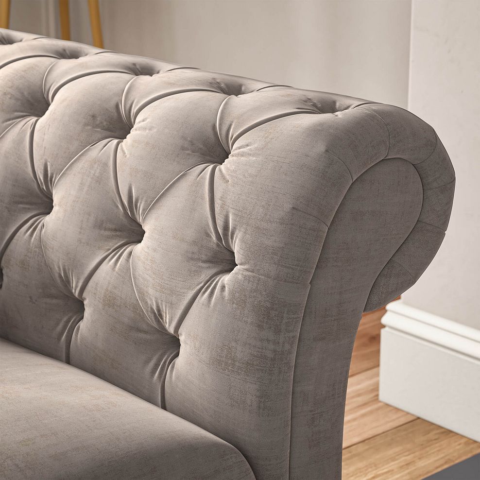 Montgomery 3 Seater Sofa in Mink Velvet 3