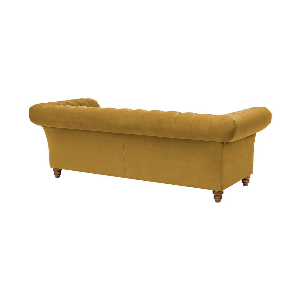 Montgomery 3 Seater Sofa in  Mustard Velvet 3