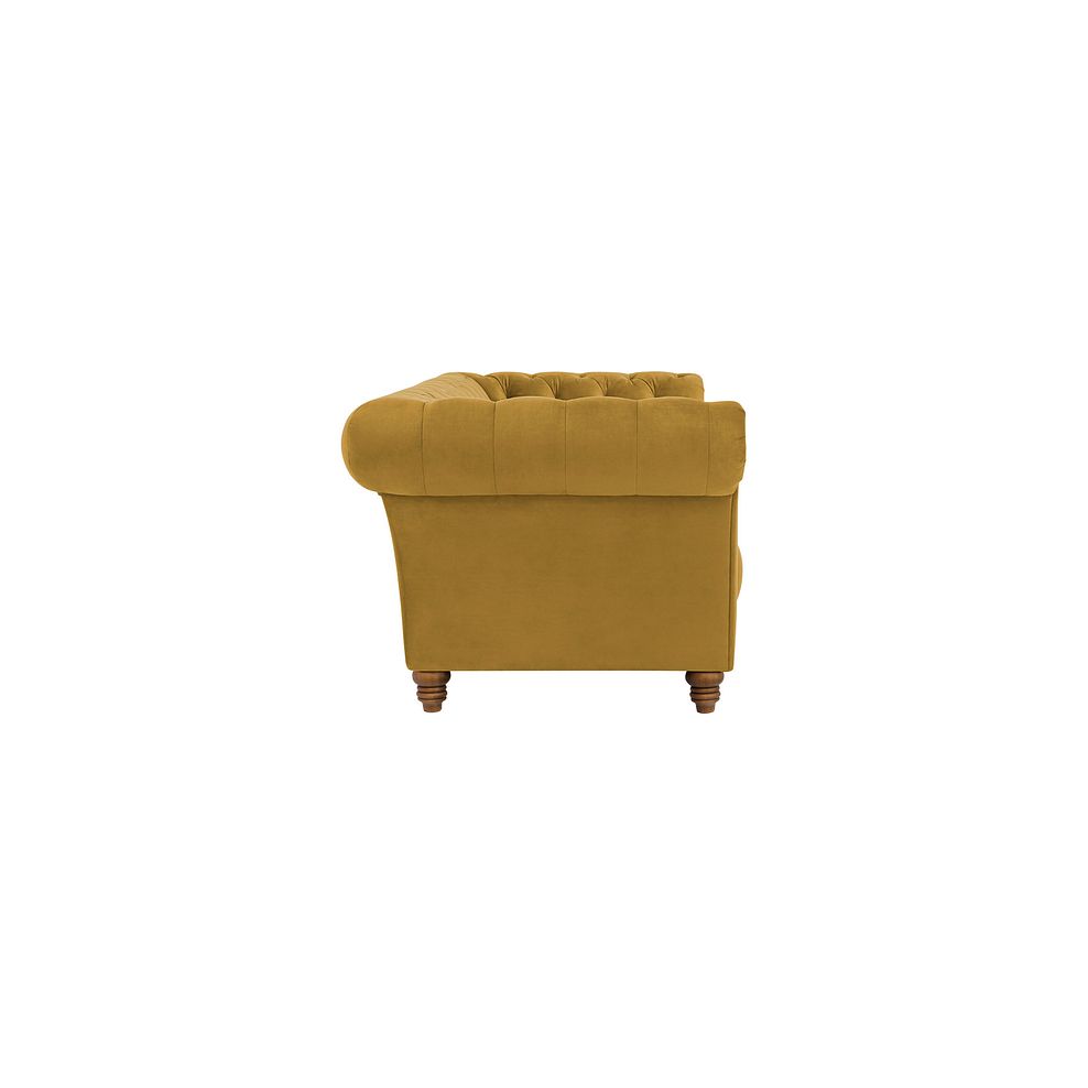 Montgomery 3 Seater Sofa in  Mustard Velvet Thumbnail 4