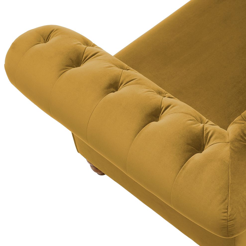Montgomery 3 Seater Sofa in  Mustard Velvet 7