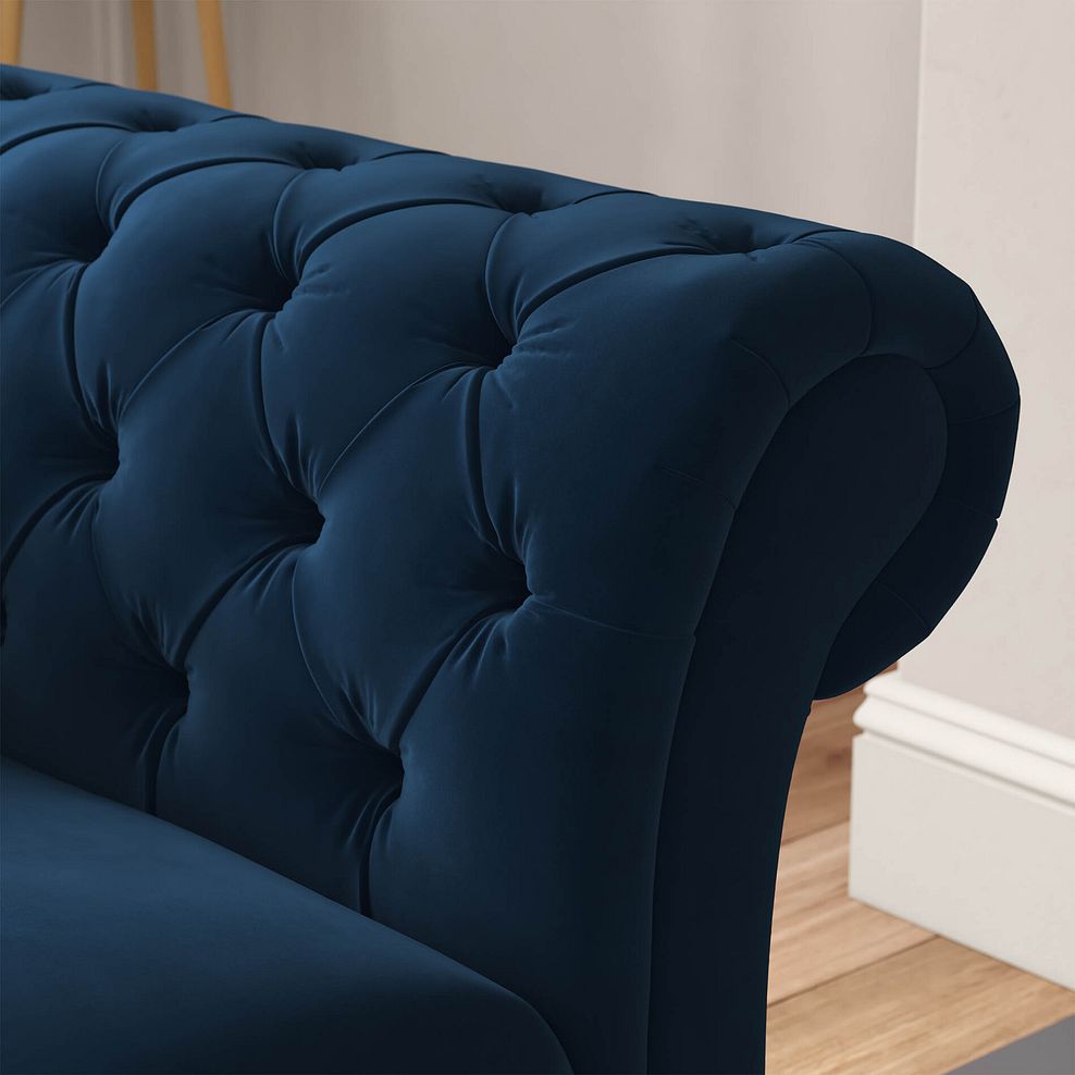 Montgomery Armchair in Navy Velvet 3