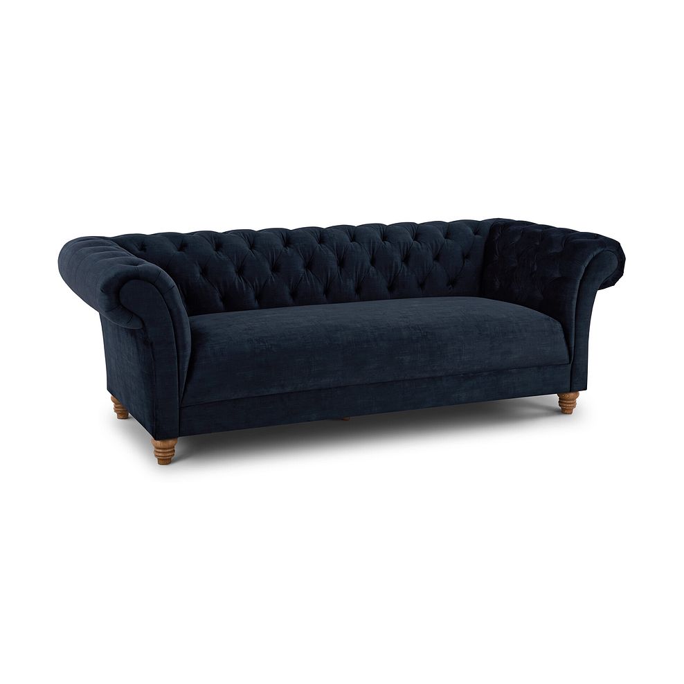Montgomery 3 Seater Sofa in Royal Blue Velvet 1
