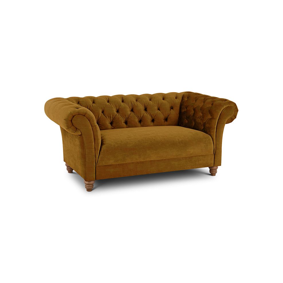 Montgomery 2 Seater Sofa in Saffron Velvet 1