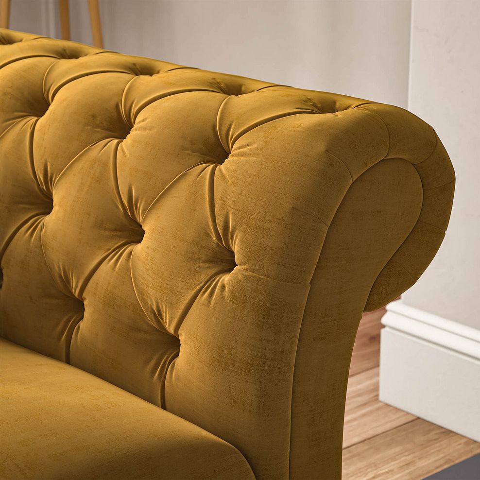 Montgomery Armchair in Saffron Velvet 3