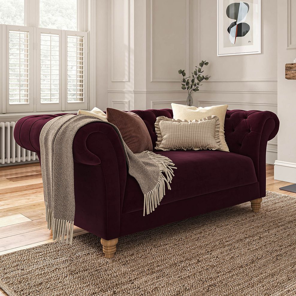 Montgomery 3 Seater Sofa in Shiraz Velvet 1