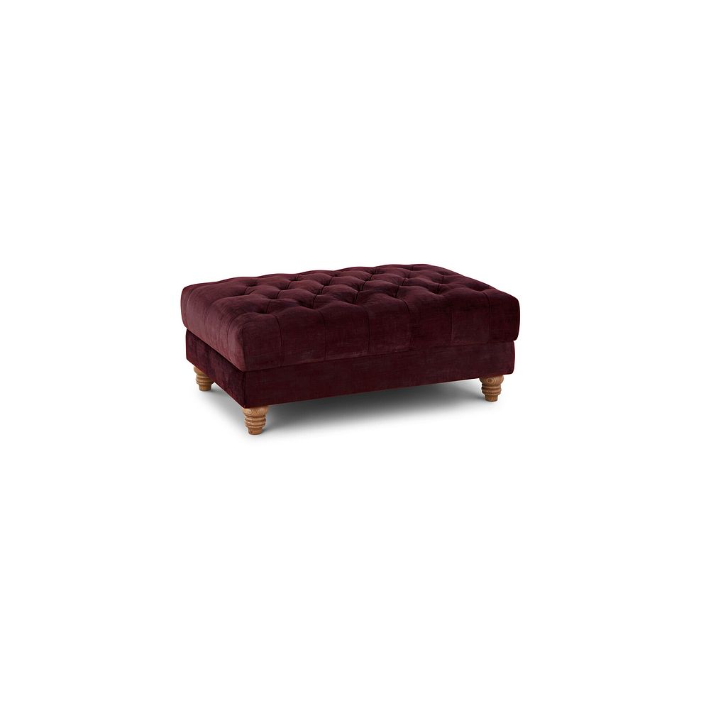 Montgomery Footstool in Shiraz Velvet 1