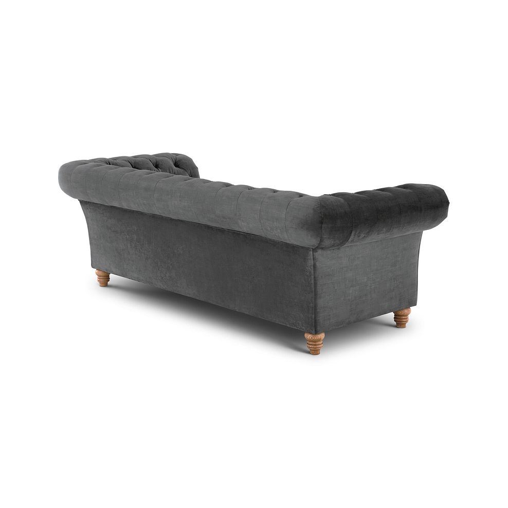 Montgomery 3 Seater Sofa in Steel Velvet 3