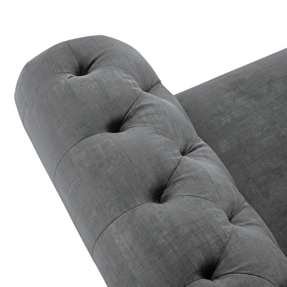 Montgomery 3 Seater Sofa in Steel Velvet 6