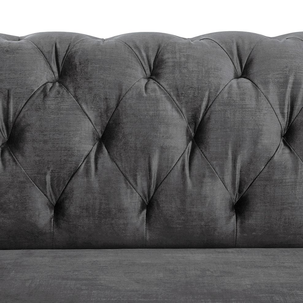 Montgomery 3 Seater Sofa in Steel Velvet 5