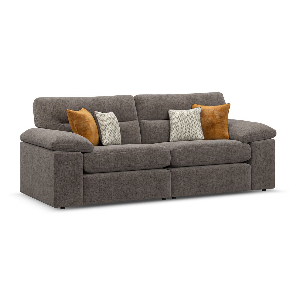 Morgan 3 Seater Sofa in Cupid Brown fabric 1