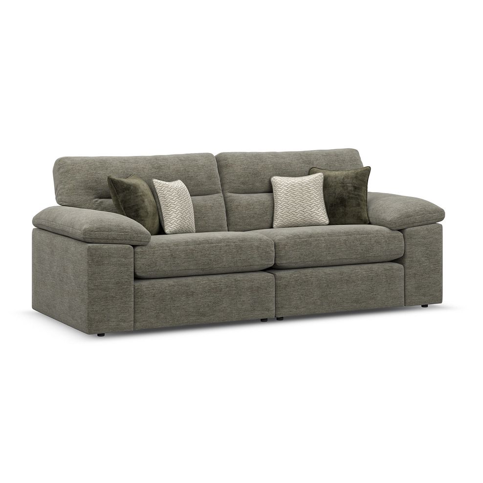 Morgan 3 Seater Sofa in Olive Green Fabric 2