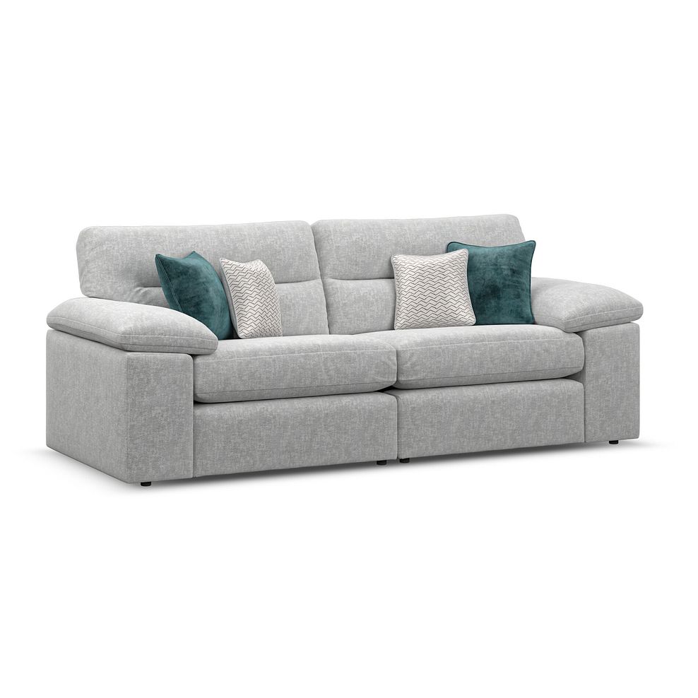 Morgan 3 Seater Sofa in Cupid Silver fabric 1