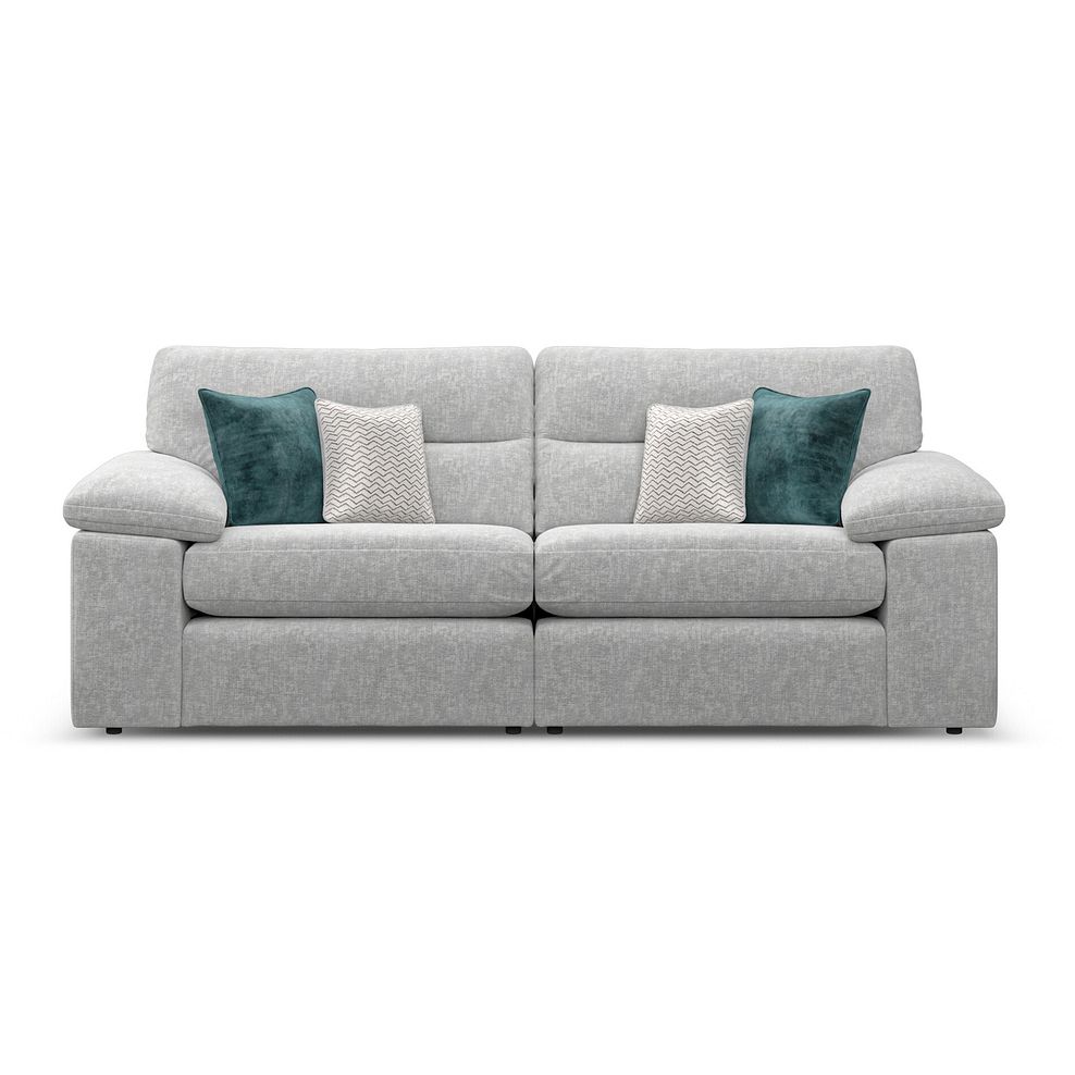Morgan 3 Seater Sofa in Cupid Silver fabric 2