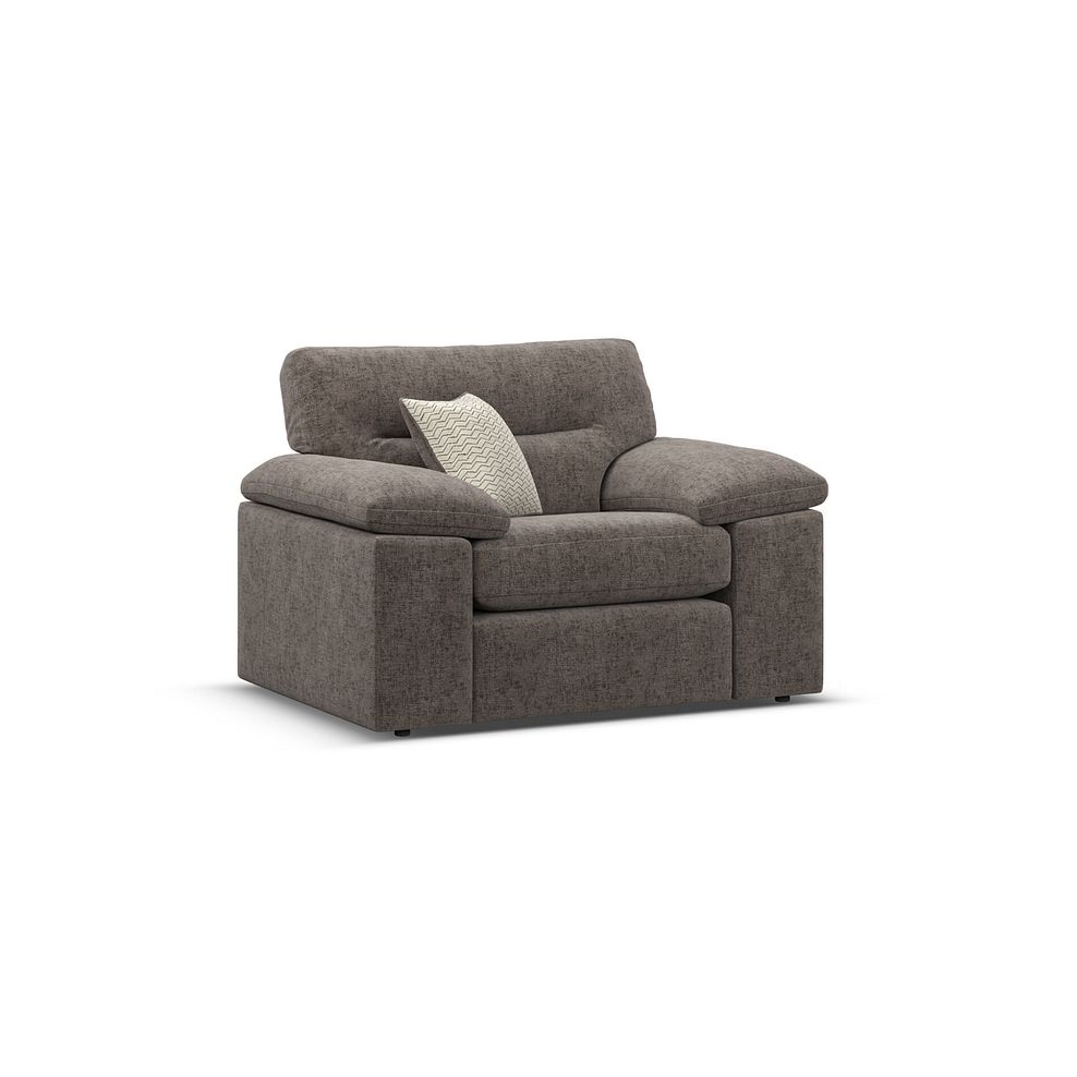 Morgan Armchair in Cupid Brown fabric 1