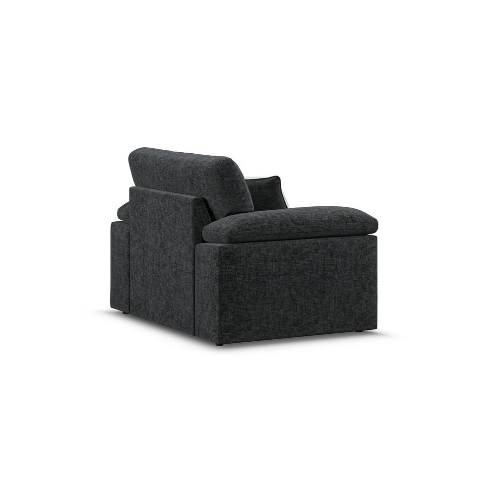 Morgan Armchair in Cupid Charcoal fabric 3