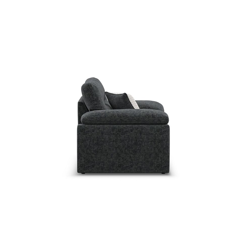 Morgan Armchair in Cupid Charcoal fabric 4