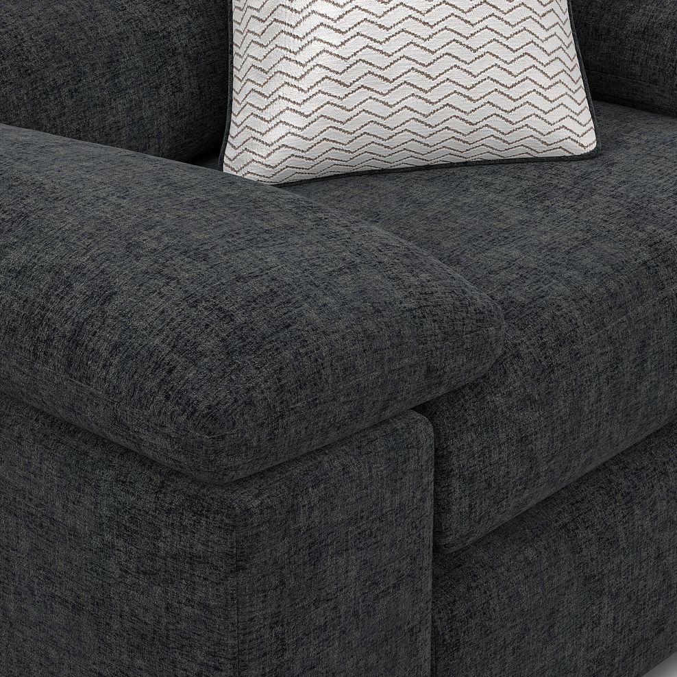 Morgan Armchair in Cupid Charcoal fabric 7
