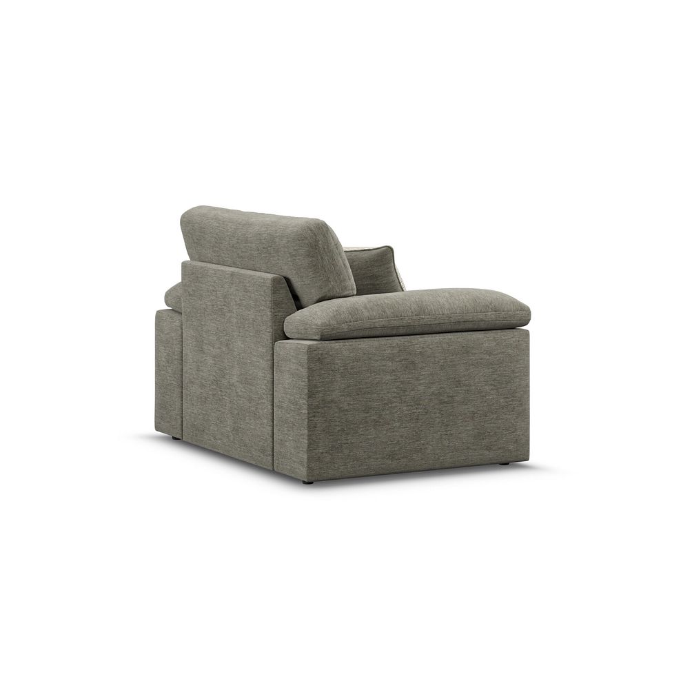 Morgan Armchair in Olive Green Fabric 3