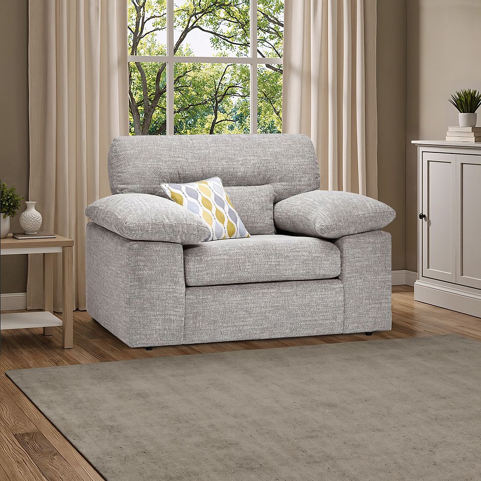 Morgan Armchair in Santos Silver 10