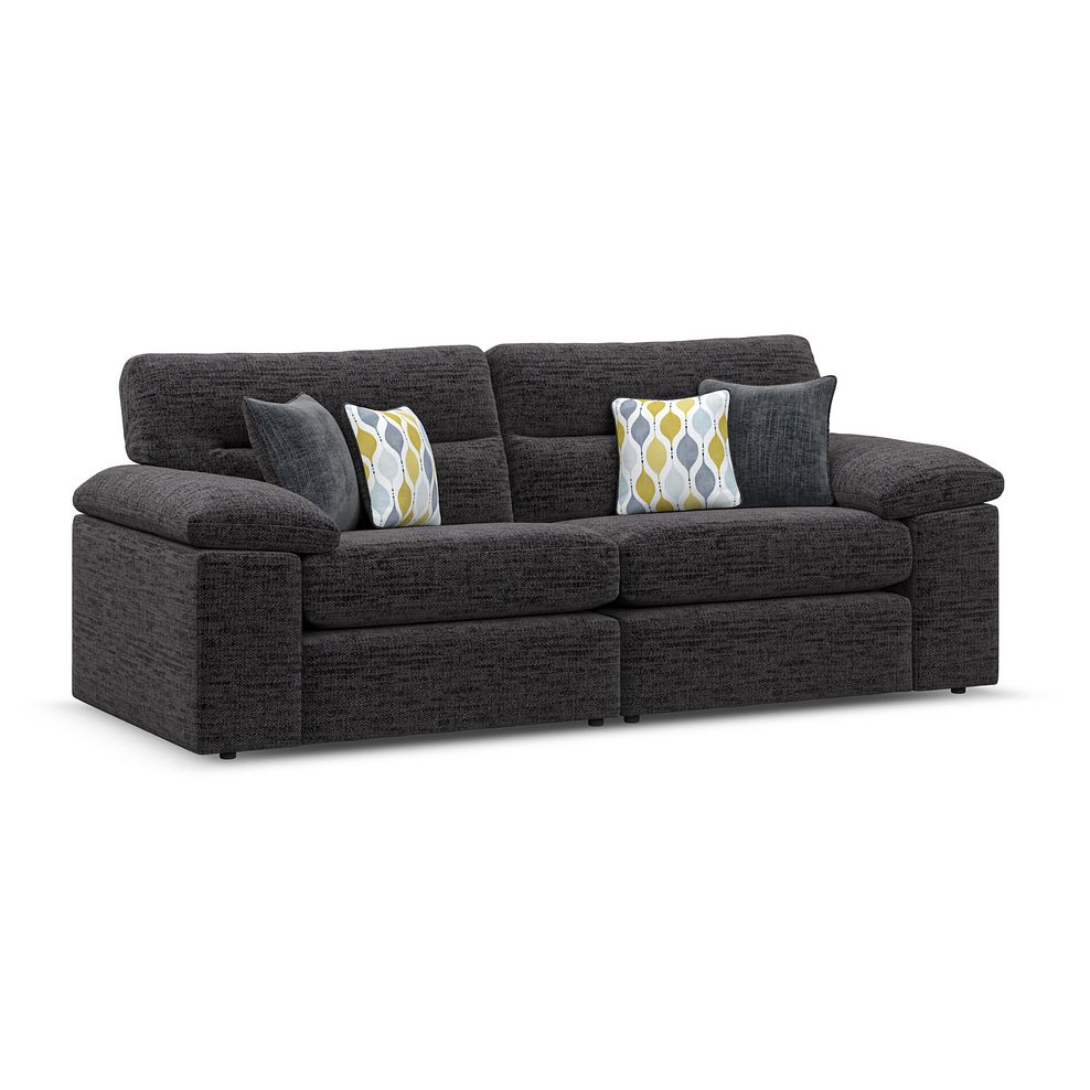 Morgan 3 Seater Sofa in Santos Black 2