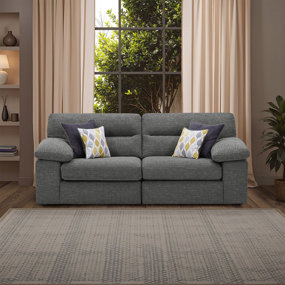 Morgan 3 Seater Sofa in Santos Grey 1