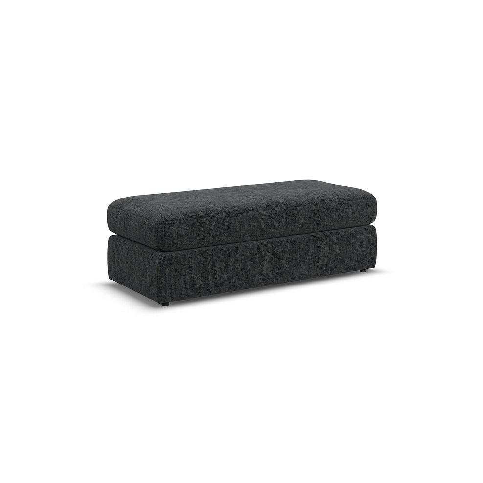 Morgan Large Fender Footstool in Cupid Charcoal fabric 1