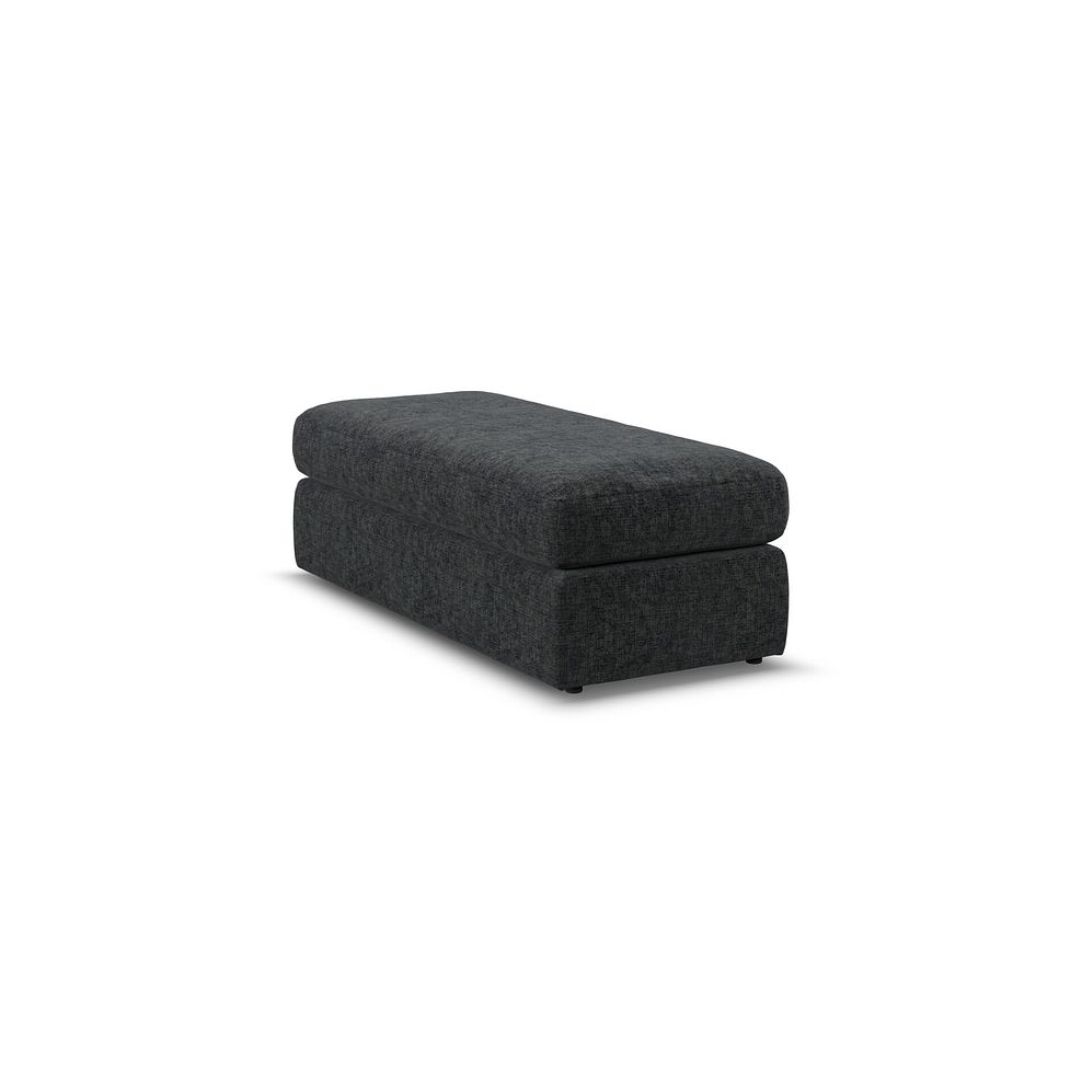 Morgan Large Fender Footstool in Cupid Charcoal fabric 3