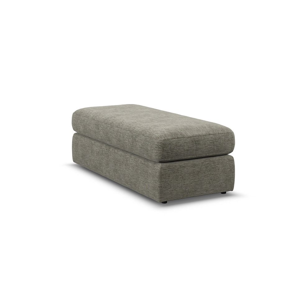 Morgan Large Fender Footstool in Olive Green fabric  3