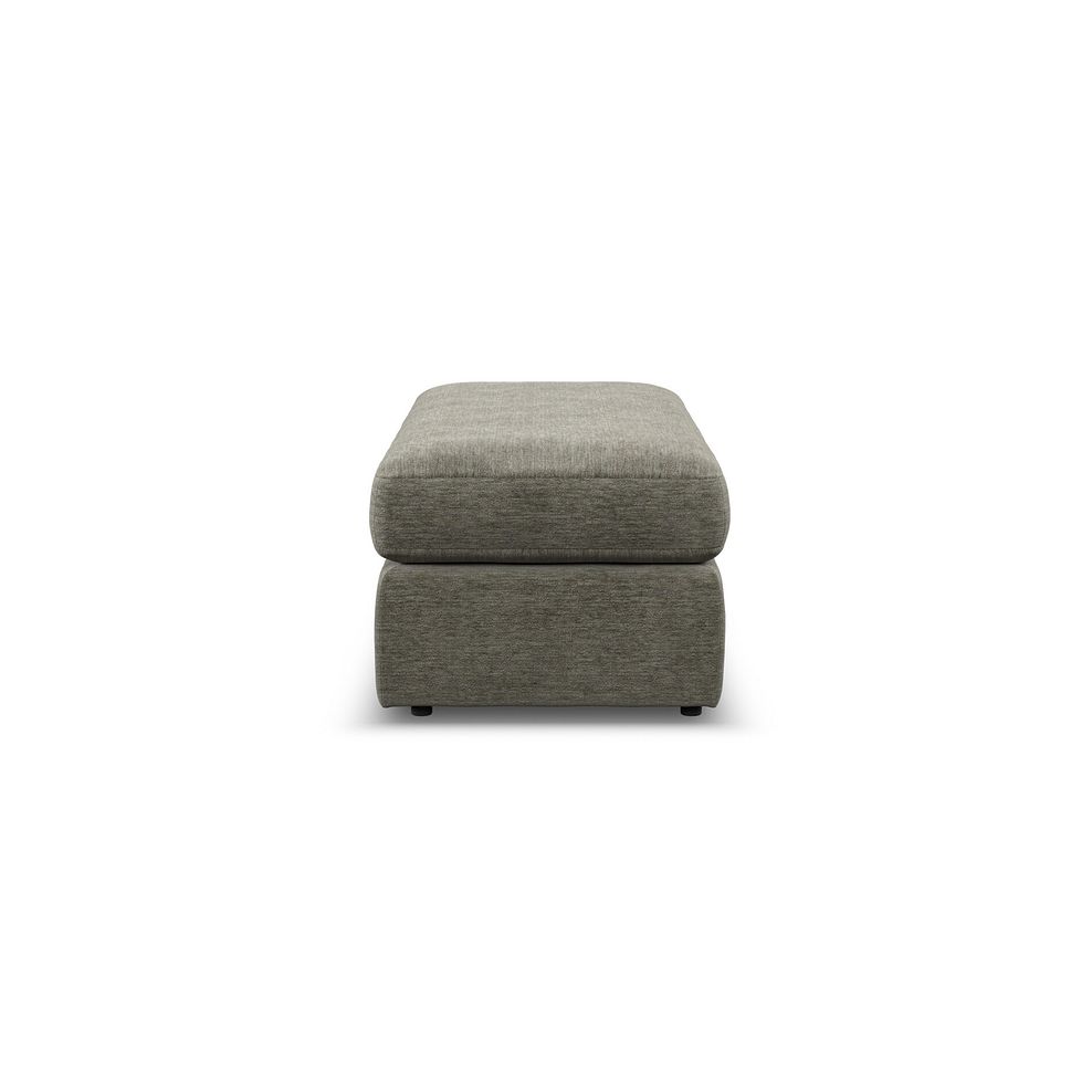 Morgan Large Fender Footstool in Olive Green fabric  4