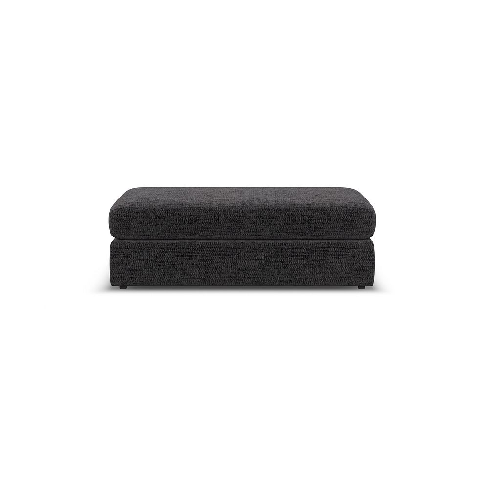 Morgan Large Fender Footstool in Santos Black fabric 2