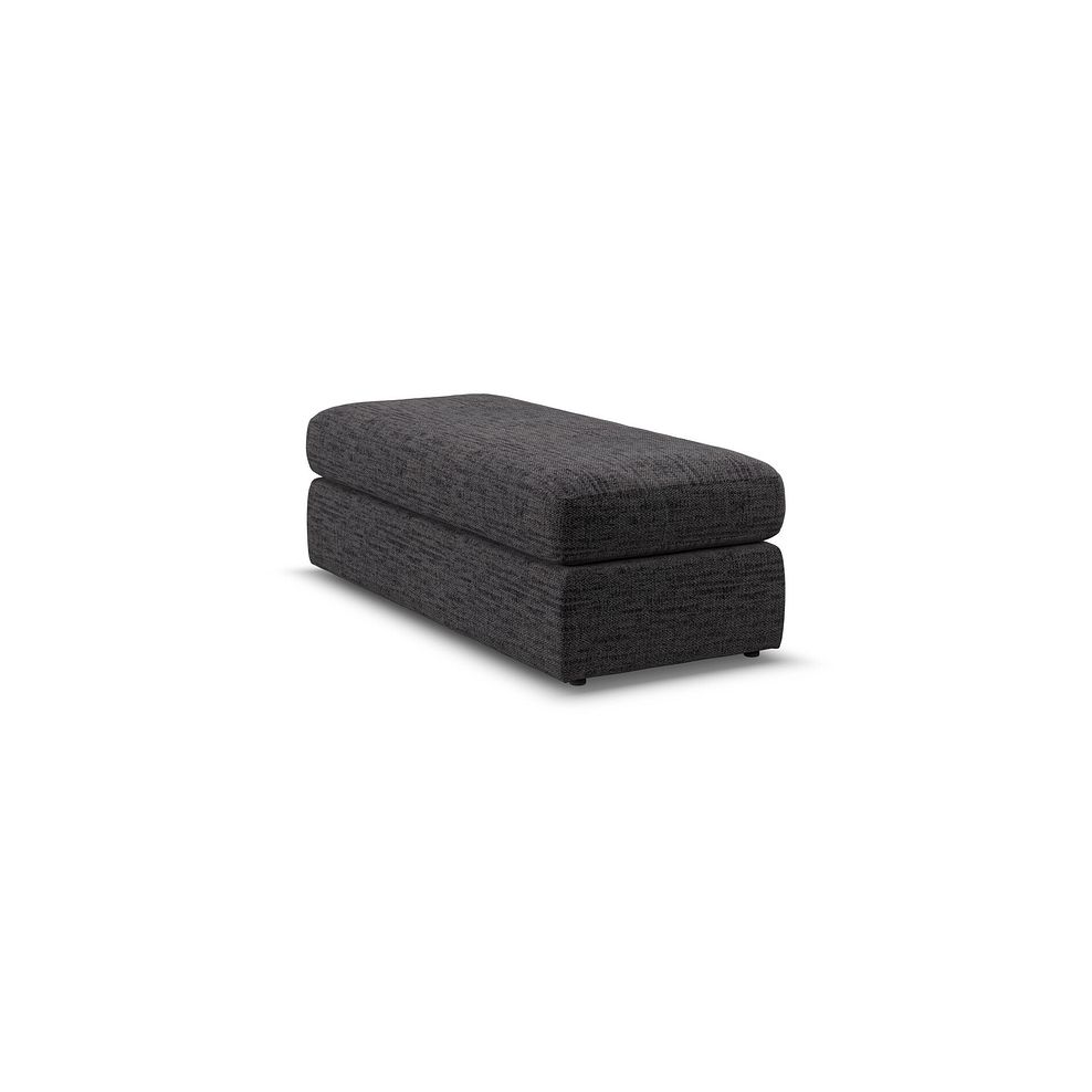 Morgan Large Fender Footstool in Santos Black fabric 3