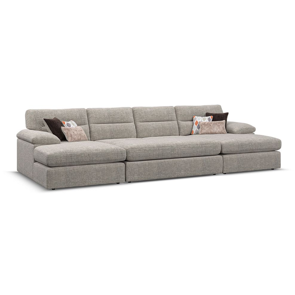 Morgan Large Fender Footstool in Santos Mink fabric 5