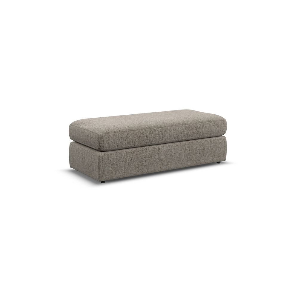 Morgan Large Fender Footstool in Santos Taupe fabric 1