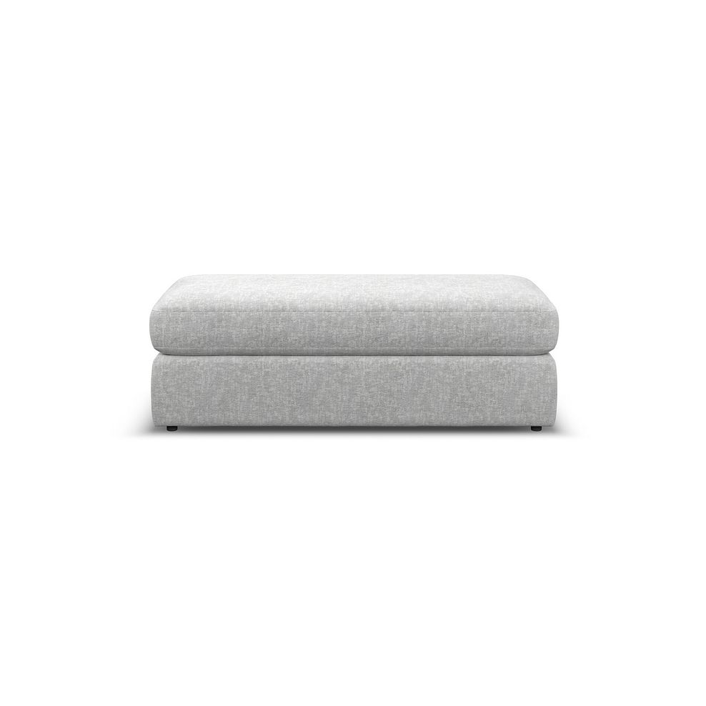 Morgan Large Fender Footstool in Cupid Silver fabric 2