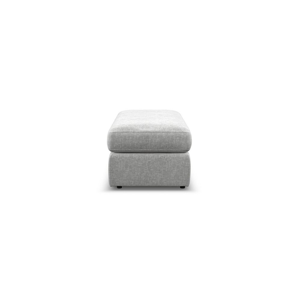 Morgan Large Fender Footstool in Cupid Silver fabric 4