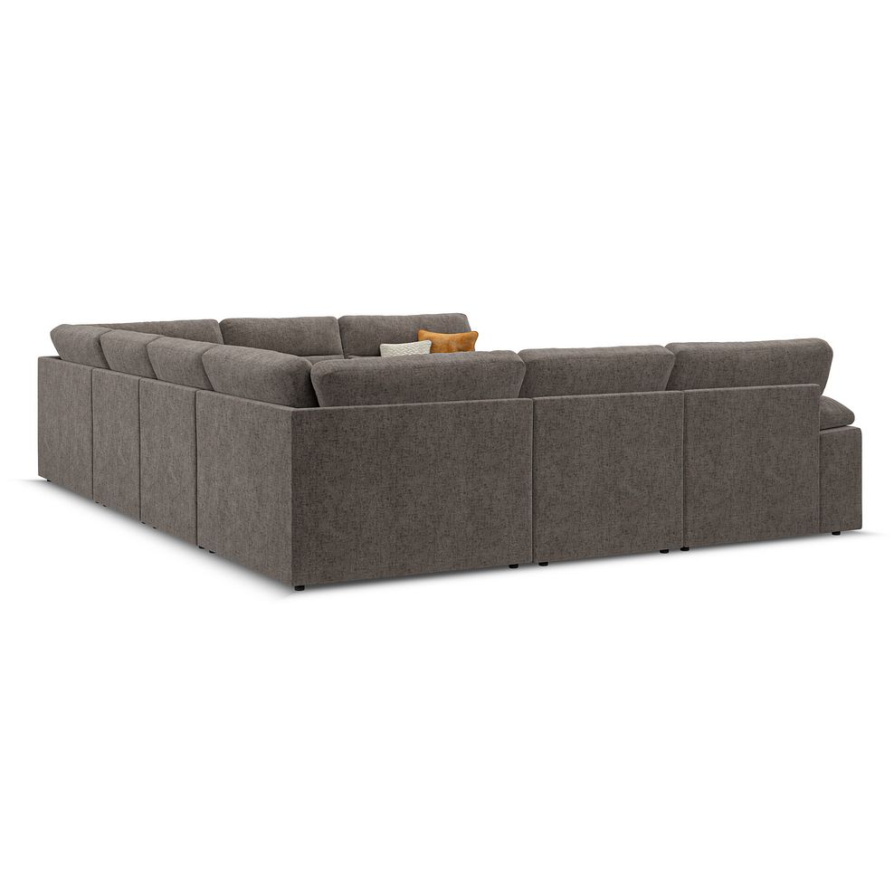 Morgan Large U-Shape Modular Corner Sofa in Cupid Brown fabric - Group 11 3
