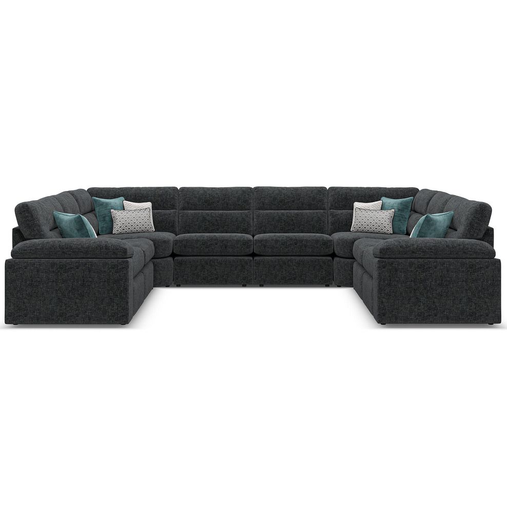 Morgan Large U-Shape Modular Corner Sofa in Cupid Charcoal fabric - Group 11 2