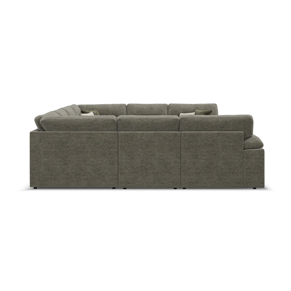 Morgan Large U-Shape Modular Corner Sofa in Olive Green Fabric - Group 11 4