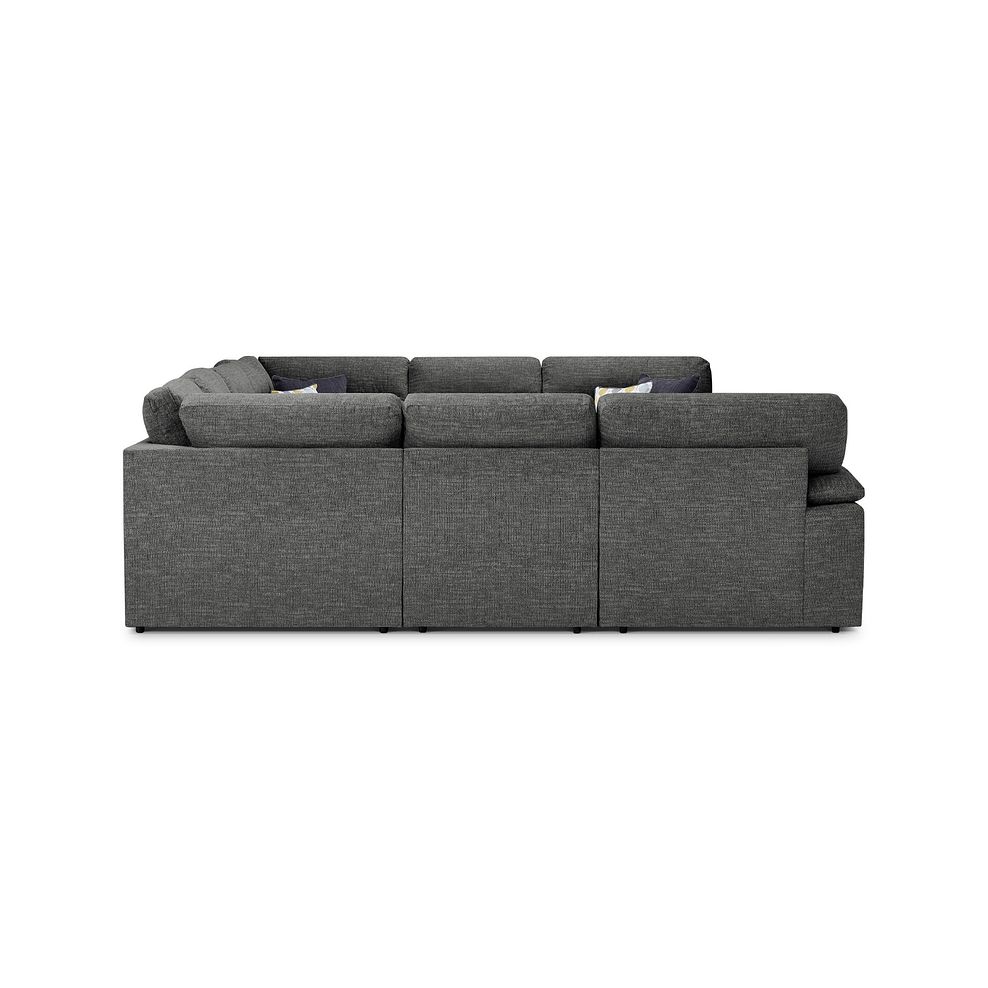 Morgan Large U-Shape Modular Corner Sofa in Santos Grey with Green and Grey Scatters - Group 11 4