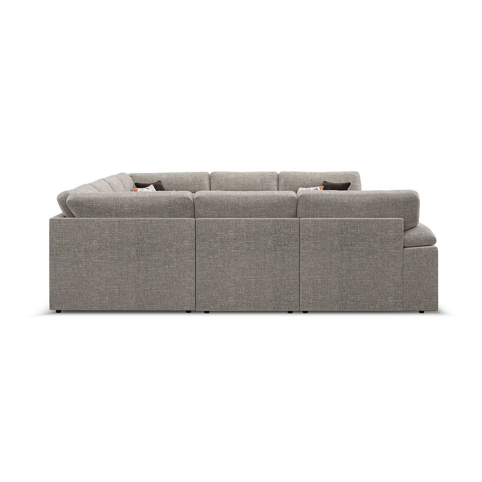 Morgan Large U-Shape Modular Corner Sofa in Santos Mink with Orange and Beige Scatters - Group 11 4