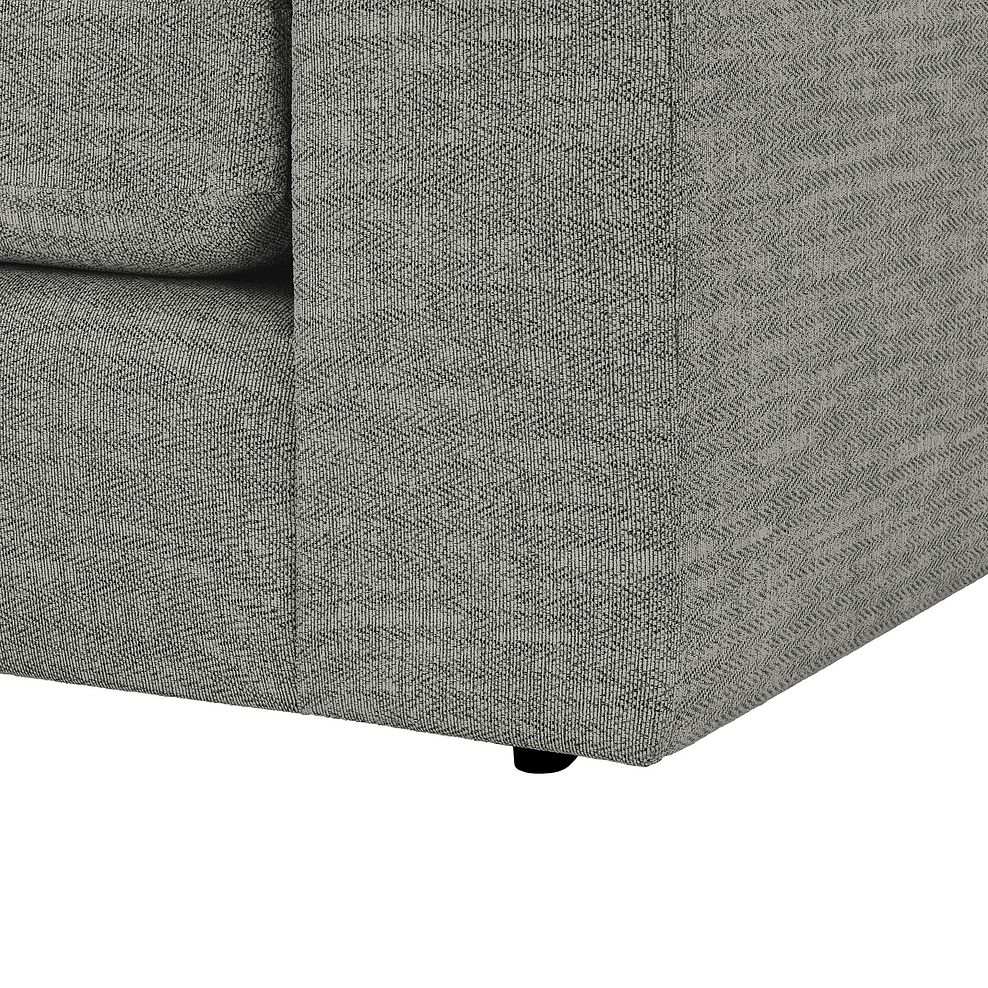 Morgan Large U-Shape Modular Corner Sofa in Santos Steel with Green and Grey Scatters - Group 11 6