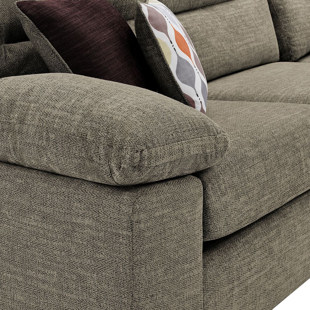 Morgan Large U-Shape Modular Corner Sofa in Santos Taupe with Orange and Beige Scatters - Group 11 5