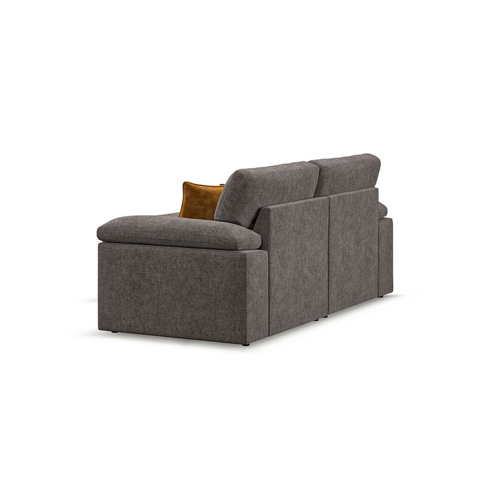 Morgan Modular 2 Seater Left Hand Compact Chaise Sofa in Cupid Brown fabric - Group 12 3