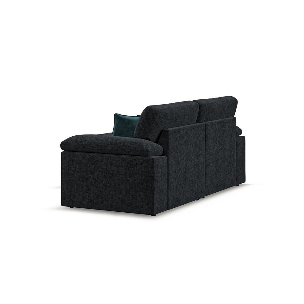 Morgan Modular 2 Seater Left Hand Compact Chaise Sofa in Cupid Charcoal fabric - Group 12 3