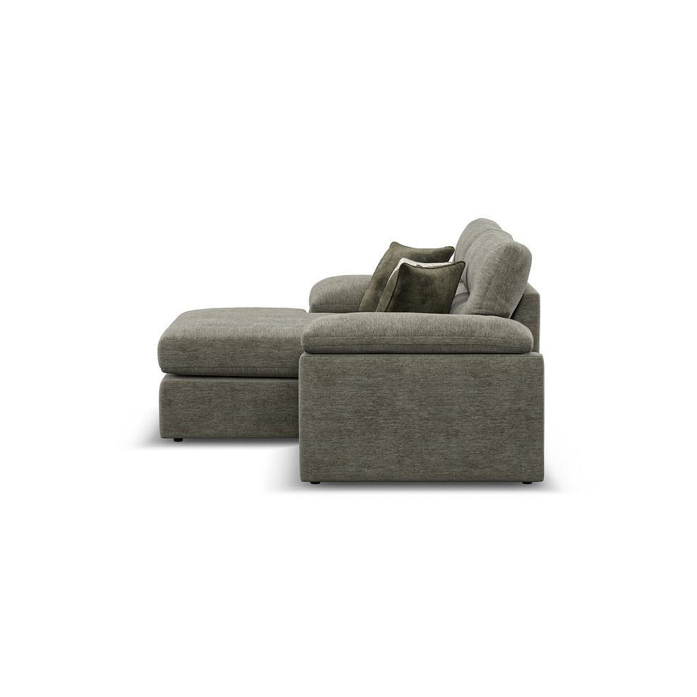 Morgan Modular 2 Seater Left Hand Compact Chaise Sofa in Olive Green Fabric - Group 12 4