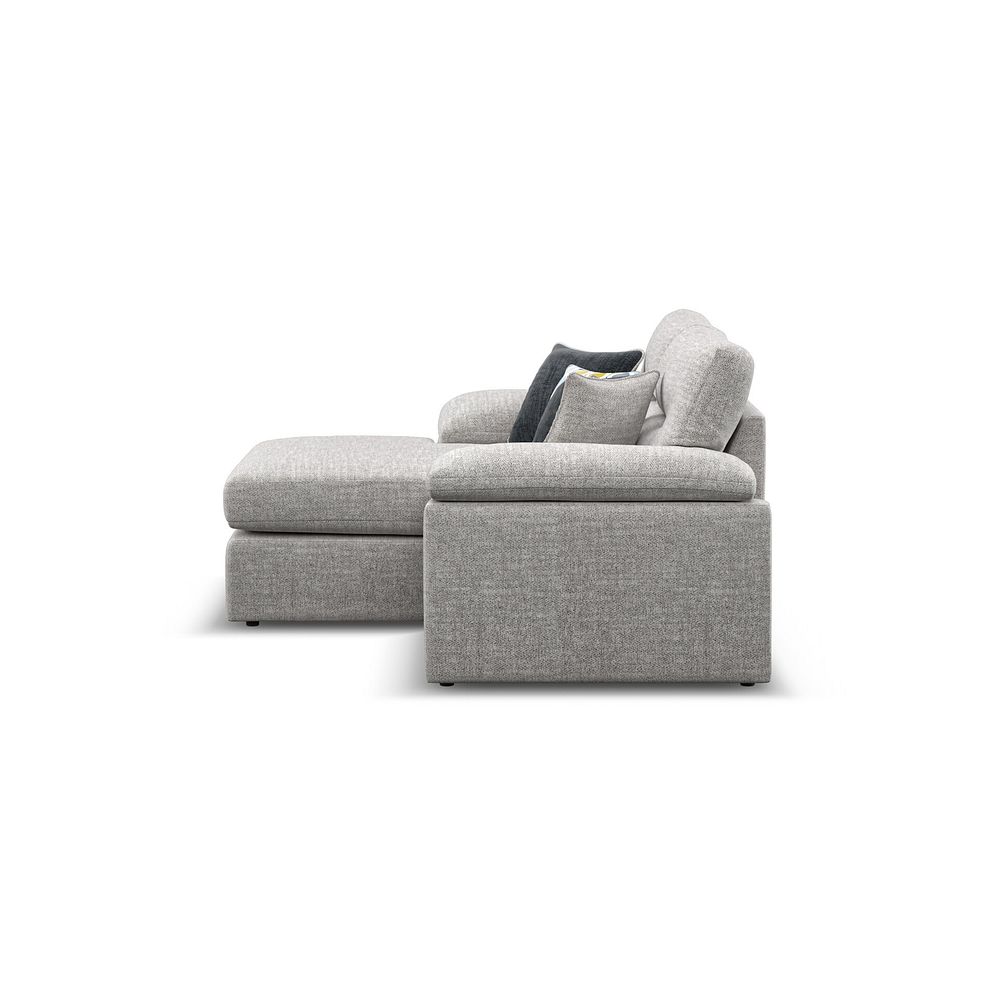 Morgan Modular 2 Seater Left Hand Compact Chaise Sofa in Santos Silver with Green and Grey Scatters - Group 12 6