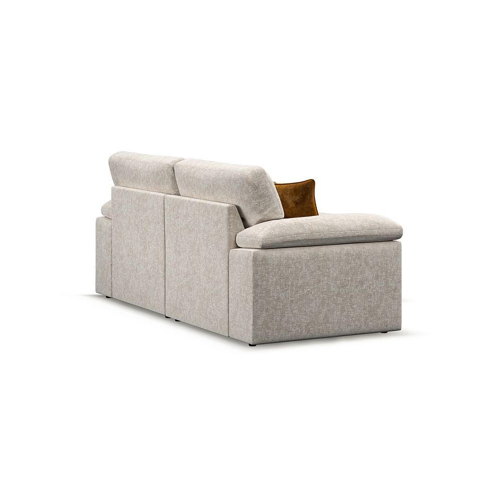 Morgan Modular 2 Seater Right Hand Compact Chaise Sofa in Cupid Beige fabric - Group 13 3